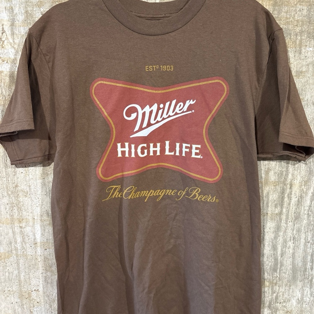 Miller High Life Brown Short Sleeve T-Shirt